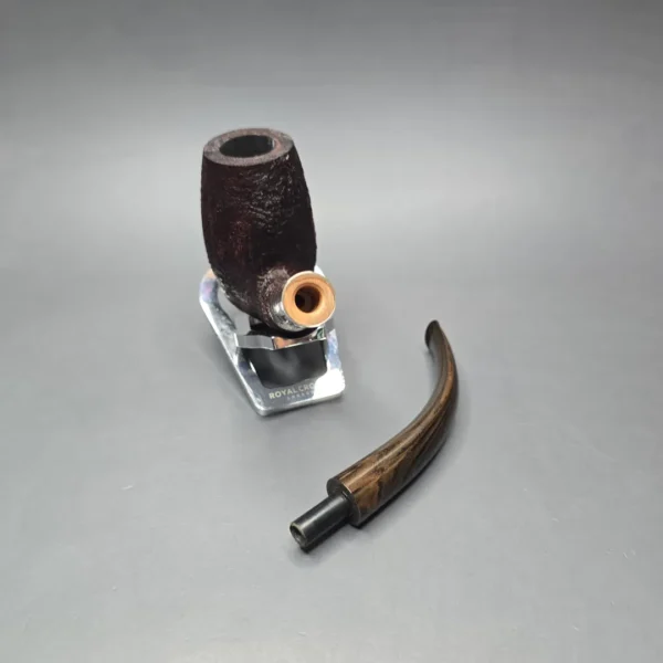 Pipe Tristan Magnum Sandblasted LC w/ Silver Handmade Briar Pipe, New - Image 14