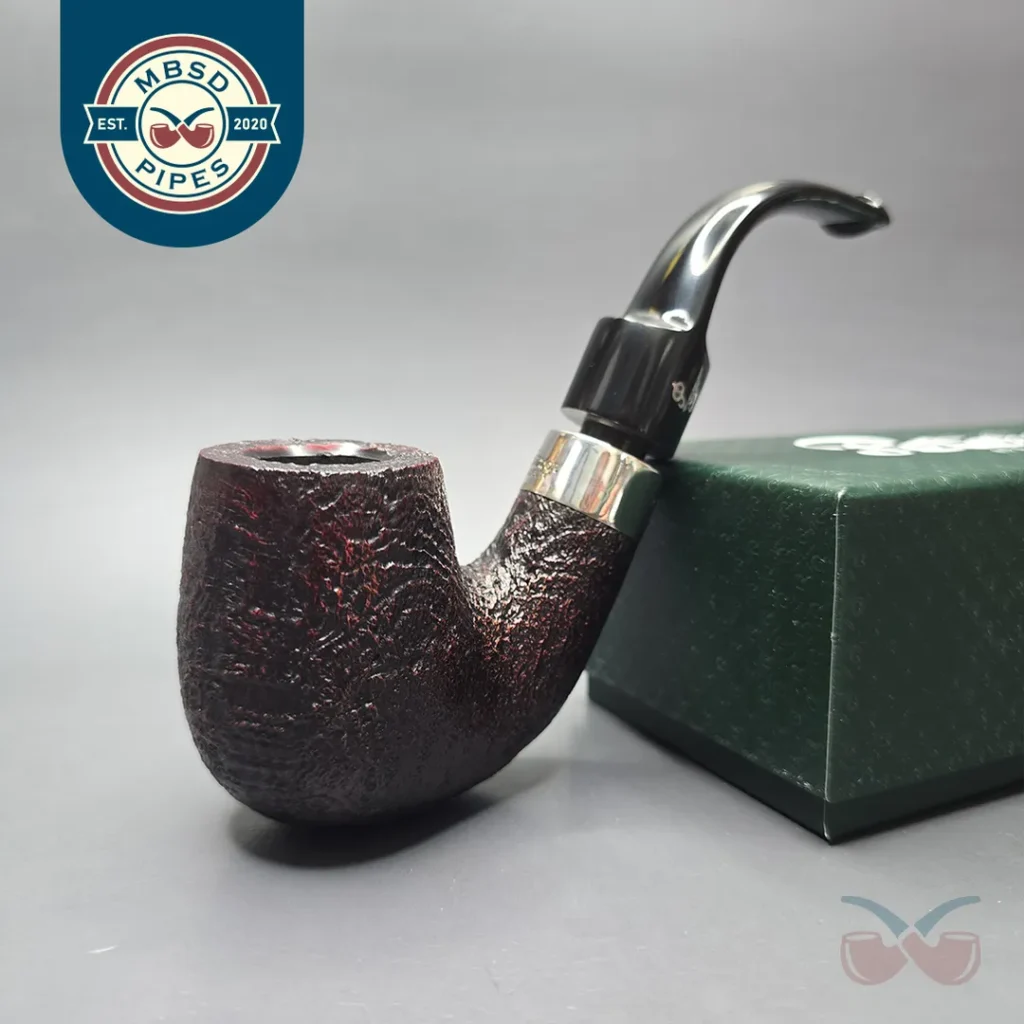Peterson House Pipe Sandblasted Oom Paul with Silver (New)