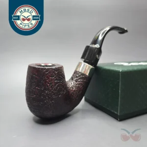 Peterson House Pipe Sandblasted Oom Paul with Silver (New)