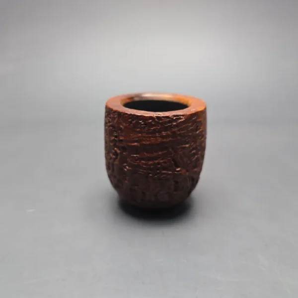 GBD Pre-1980s Militaire 9488 Sandblasted Paneled Pot w/ Vulcanite Estate Briar Pipe, English Estates - Image 3
