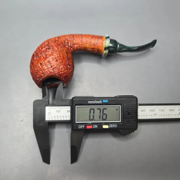 Papa Bear's Pipes by Tim Beaumont Sandblasted Egg w/ Mammoth Handmade Briar Pipe, New - Image 13
