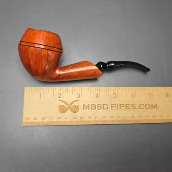 Johs Giant Smooth Freehand Rhodesian Estate Briar Pipe, Unsmoked - Image 12