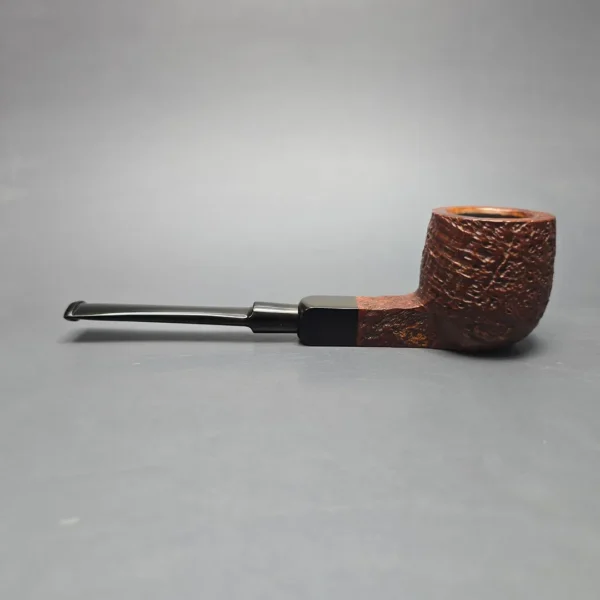 GBD Pre-1980s Militaire 9488 Sandblasted Paneled Pot w/ Vulcanite Estate Briar Pipe, English Estates - Image 4