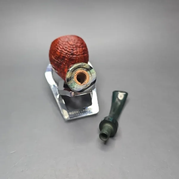 Papa Bear's Pipes by Tim Beaumont Sandblasted Egg w/ Mammoth Handmade Briar Pipe, New - Image 14