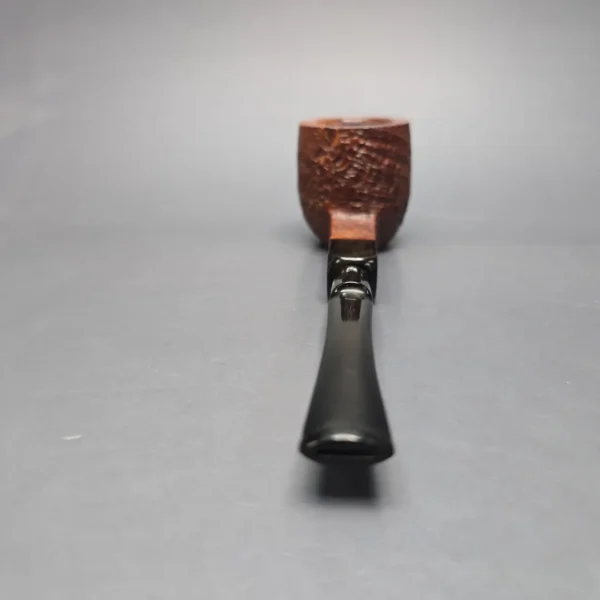 GBD Pre-1980s Militaire 9488 Sandblasted Paneled Pot w/ Vulcanite Estate Briar Pipe, English Estates - Image 5