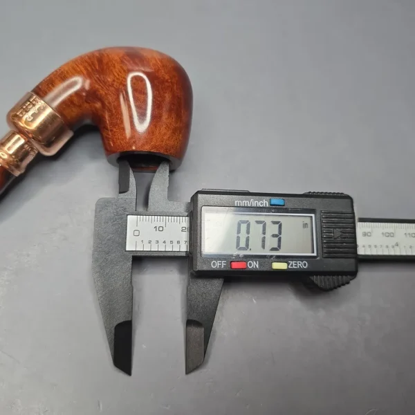 Peterson 2024 Christmas Pipe 221 Smooth Bent Billiard w/ Copper Estate Briar Pipe, Unsmoked - Image 14
