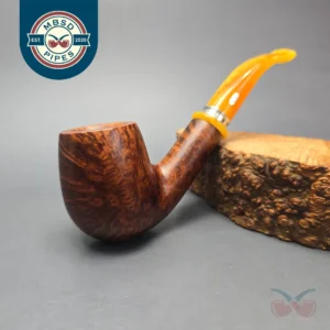 Chacom Montmarte 43 Smooth Bent Billiard Estate Briar Pipe Unsmoked