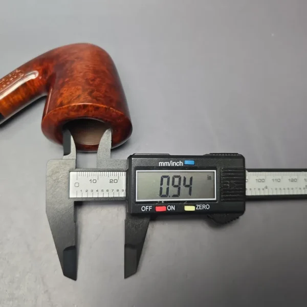 Chacom Robusto 192 Smooth Dublin w/ Nickel Estate Briar Pipe, Unsmoked, 9mm - Image 14