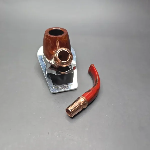 Peterson 2024 Christmas Pipe 221 Smooth Bent Billiard w/ Copper Estate Briar Pipe, Unsmoked - Image 15
