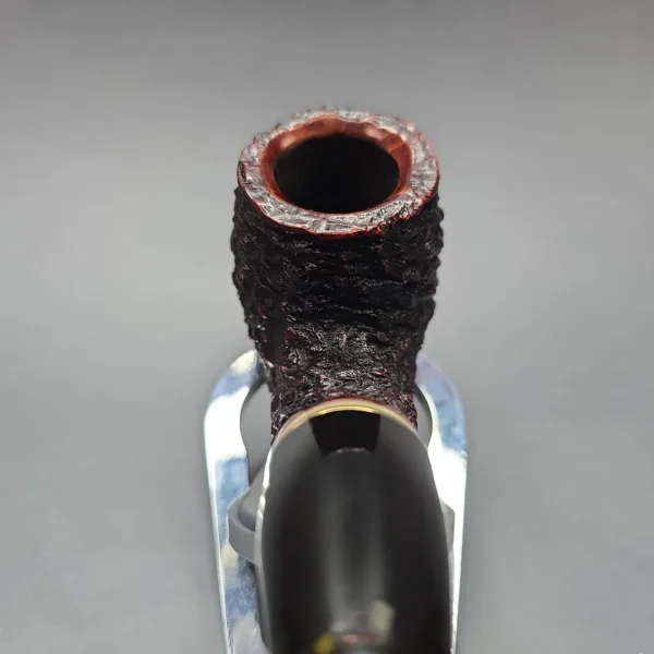 Peterson Emerald XL90 Rusticated Bent Billiard Estate Briar Pipe, Irish Estates - Image 6