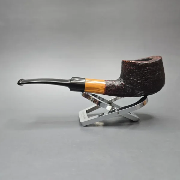 Stanwell (c.1980s) Buffalo 11 Sandblasted Pot Estate Briar Pipe, Danish Estates, 9mm - Image 4