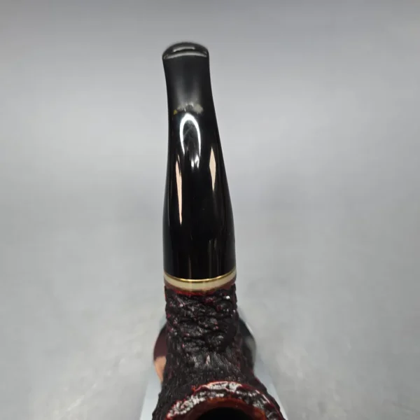 Peterson Emerald XL90 Rusticated Bent Billiard Estate Briar Pipe, Irish Estates - Image 8