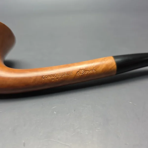 Ed Burak Connoisseur Smooth "Swoop" Horn Estate Briar Pipe, Unsmoked - Image 9