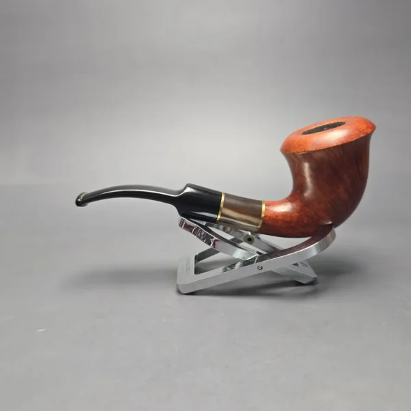 Stanwell (c.1980s-90s) Brazilia Smooth Calabash w/ Horn Estate Briar Pipe, Danish Estates - Image 4