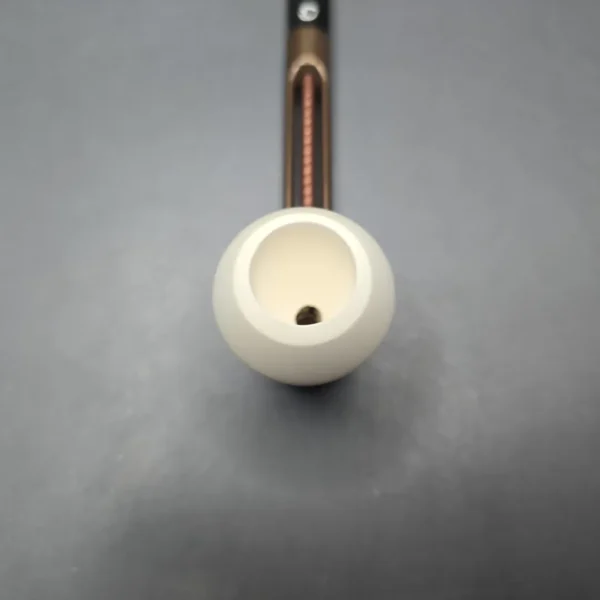 Falcon Extra Curved Dental w/ MBSD Meerschaum Rhodesian Block Meerschaum Bowl Pipe, New - Image 7