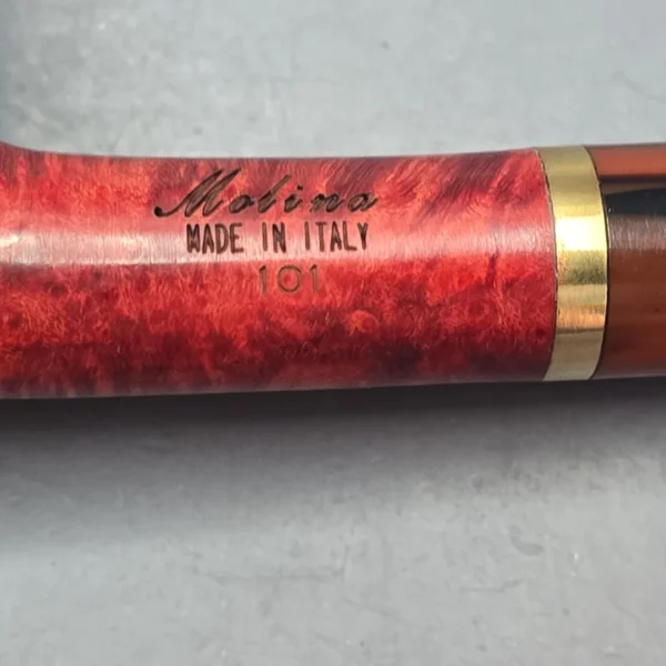 Molina Striato Smooth Light Brown 101 Billiard with Brass (New) - Image 11