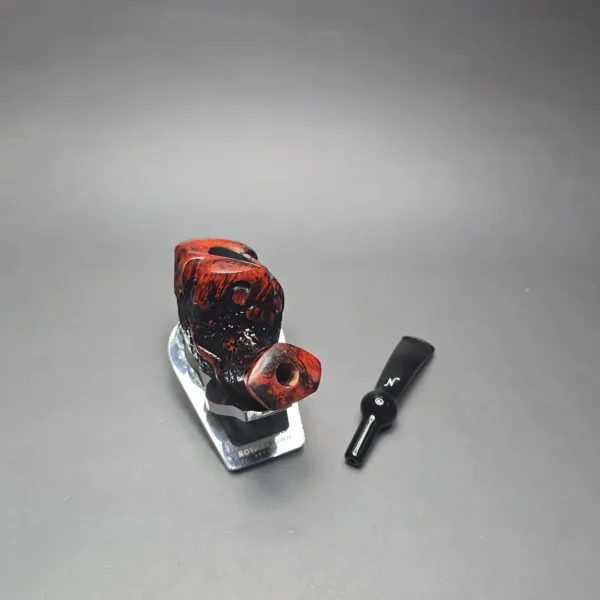 Nording Moss Partially Rusticated Freehand Estate Briar Pipe, Unsmoked - Image 13