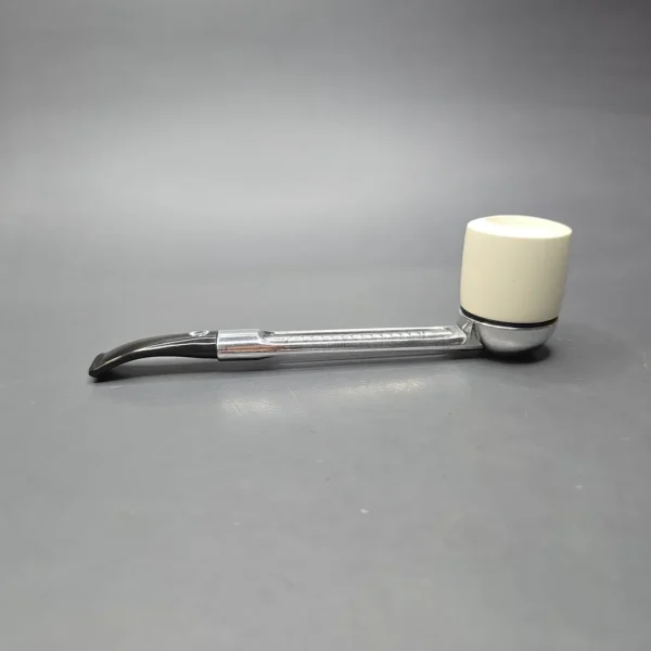 Falcon Classic Curved w/ MBSD Meerschaum Billiard Block Meerschaum Bowl Pipe, New - Image 4