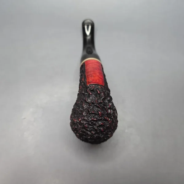Peterson Emerald XL90 Rusticated Bent Billiard Estate Briar Pipe, Irish Estates - Image 10