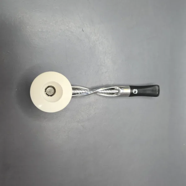 Falcon Shillelagh Chrome w/ MBSD Meerschaum Dublin Block Meerschaum Bowl Pipe, New - Image 9