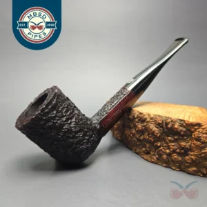 James Upshall Bark Group 6 Rusticated Dublin Estate Briar Pipe, Unsmoked