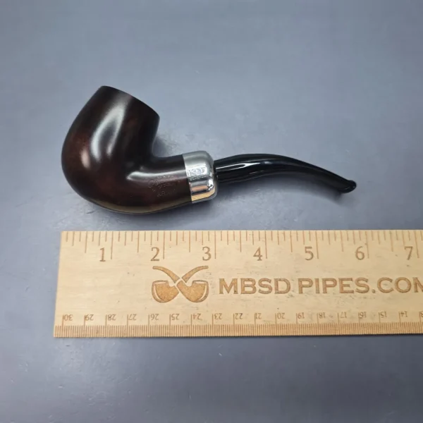 Peterson Army Filter XL90 Smooth Bent Billiard w/ Nickel Briar Pipe, New, 9mm - Image 14