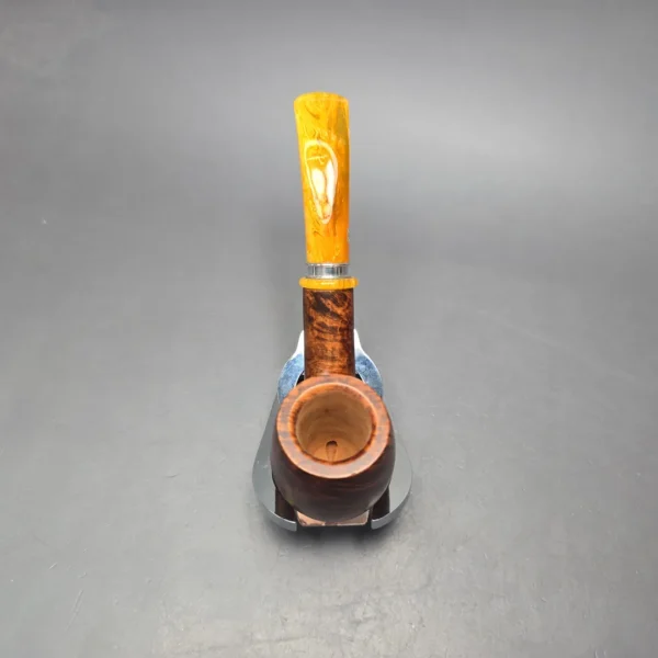 Chacom Montmarte 43 Smooth Bent Billiard Estate Briar Pipe Unsmoked - Image 9