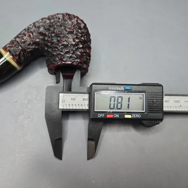 Peterson Emerald XL90 Rusticated Bent Billiard Estate Briar Pipe, Irish Estates - Image 13