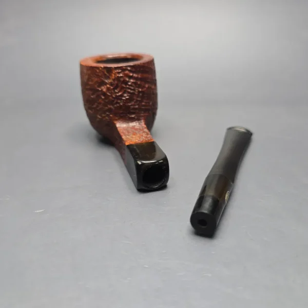 GBD Pre-1980s Militaire 9488 Sandblasted Paneled Pot w/ Vulcanite Estate Briar Pipe, English Estates - Image 14