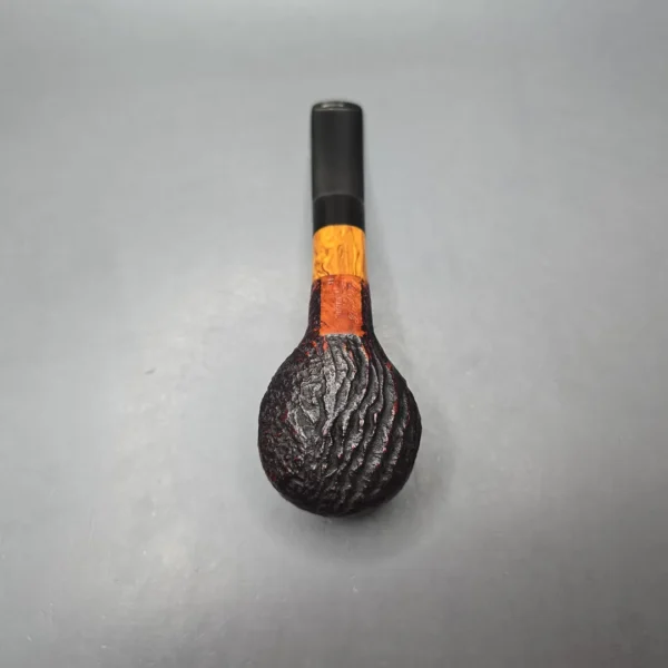 Stanwell (c.1980s) Buffalo 11 Sandblasted Pot Estate Briar Pipe, Danish Estates, 9mm - Image 10