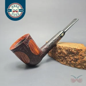 GBD Pre-1980s Collector Fantasy 9589 Partially Sandblasted Dublin Estate Briar Pipe, English Estates