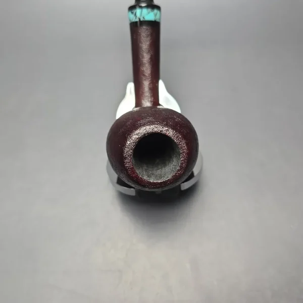 Eclesias Pipes "Moonblast" Sandblasted Egg Handmade Briar Pipe, New - Image 9