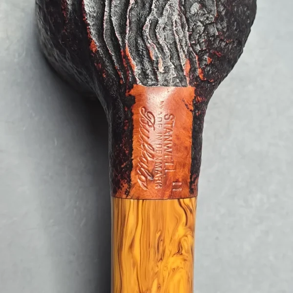 Stanwell (c.1980s) Buffalo 11 Sandblasted Pot Estate Briar Pipe, Danish Estates, 9mm - Image 11