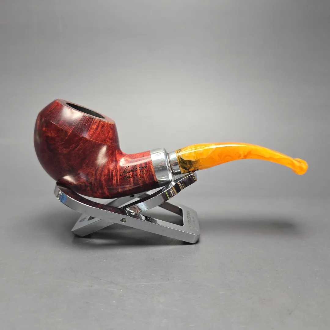 Molina Ambra 103 Smooth Rhodesian Briar Pipe, New, 9mm - Image 2