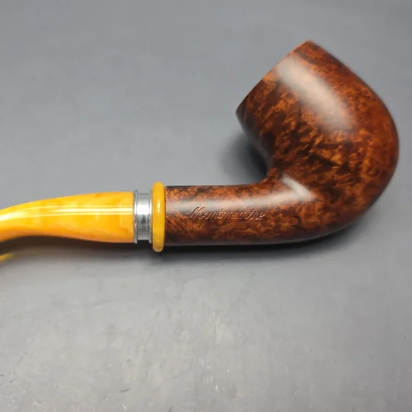 Chacom Montmarte 43 Smooth Bent Billiard Estate Briar Pipe Unsmoked - Image 12