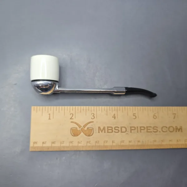 Falcon Classic Curved w/ MBSD Meerschaum Billiard Block Meerschaum Bowl Pipe, New - Image 10