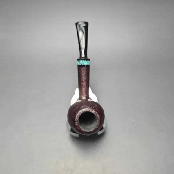 Eclesias Pipes "Moonblast" Sandblasted Egg Handmade Briar Pipe, New - Image 7