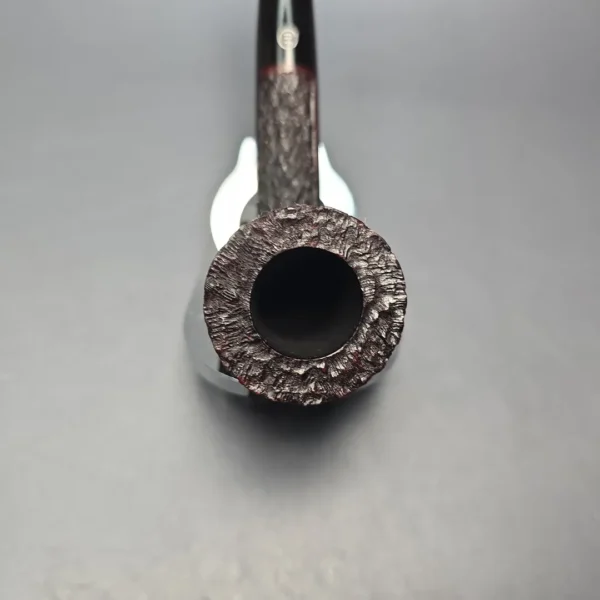 James Upshall Bark Group 6 Rusticated Dublin Estate Briar Pipe, Unsmoked - Image 7