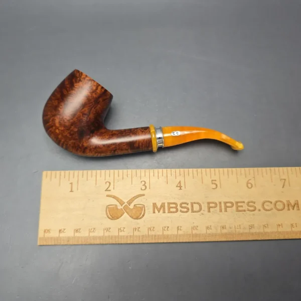 Chacom Montmarte 43 Smooth Bent Billiard Estate Briar Pipe Unsmoked - Image 14