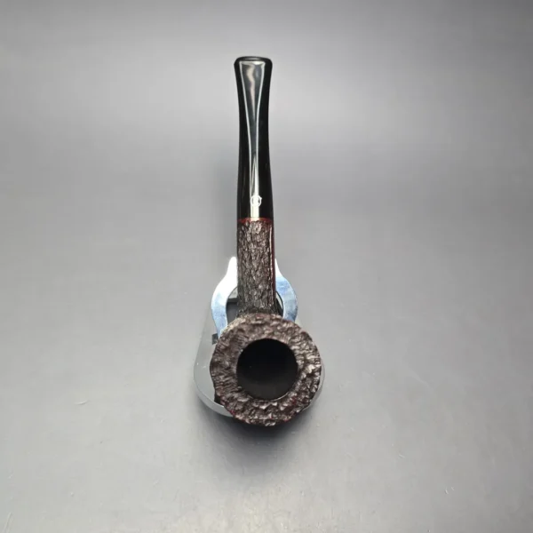 James Upshall Bark Group 6 Rusticated Dublin Estate Briar Pipe, Unsmoked - Image 9