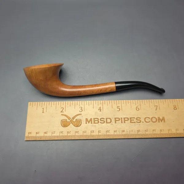 Ed Burak Connoisseur Smooth "Swoop" Horn Estate Briar Pipe, Unsmoked - Image 10