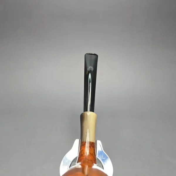 MBSD Briars Modern Masters 3 Smooth Tulip w/ Faux Horn Handmade Briar Pipe, New - Image 8