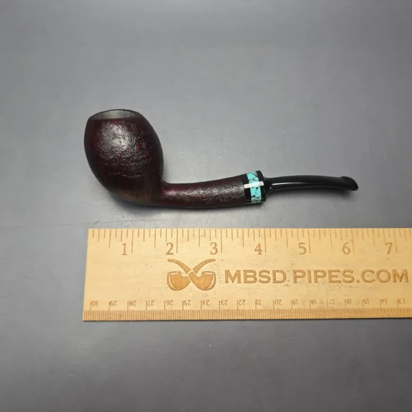 Eclesias Pipes "Moonblast" Sandblasted Egg Handmade Briar Pipe, New - Image 4