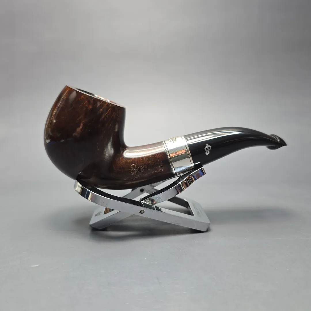 Peterson 160th Anniversary Pat. B Dark Smooth Bent Billiard Briar Pipe, New - Image 2