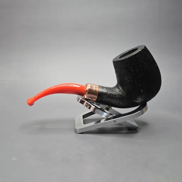 4th Generation (by Ascorti) 1855 Forza Primitivo Rusticated Brandy w/ Copper Estate Briar Pipe, Unsmoked - Image 4