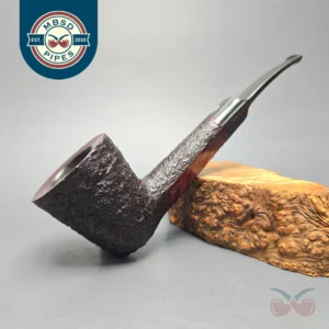 James Upshall Bark Group 6 Partially Rusticated Dublin Estate Briar Pipe, Unsmoked
