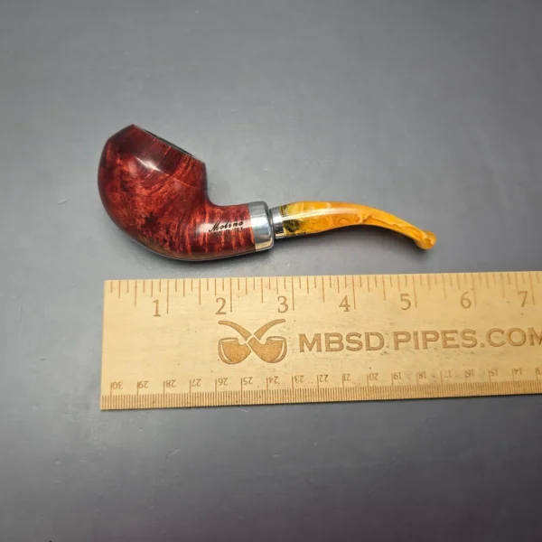 Molina Ambra 103 Smooth Rhodesian Briar Pipe, New, 9mm - Image 12