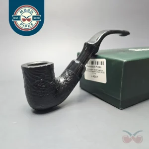Peterson 2025 Halloween Pipe 313 Sandblasted Bent Billiard Briar Pipe, New
