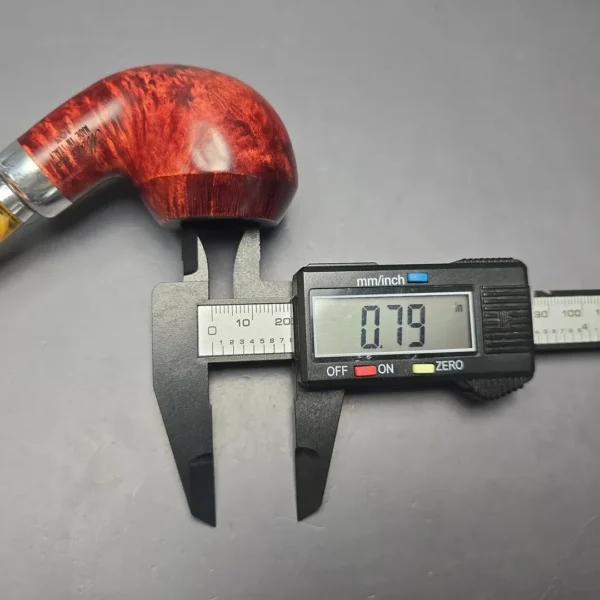 Molina Ambra 103 Smooth Rhodesian Briar Pipe, New, 9mm - Image 13
