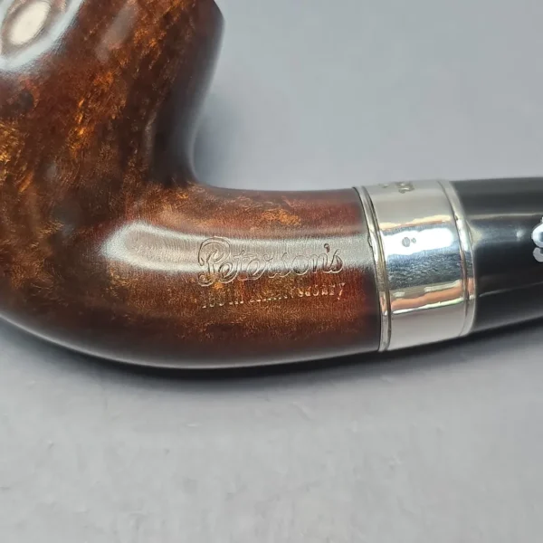 Peterson 160th Anniversary Pat. B Dark Smooth Bent Billiard Briar Pipe, New - Image 11